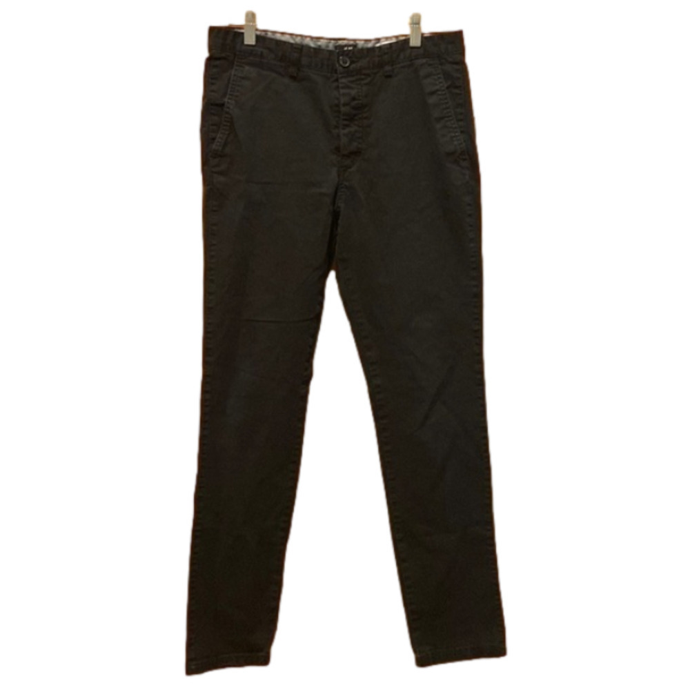 H&M Black Slim Fit Button-Fly Chino Pants Size 32R